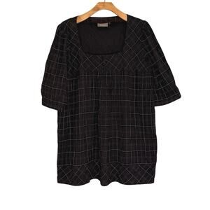 Ikebana plaid Tunic dress size large